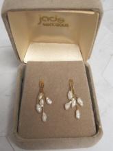 14k Gold Fresh Water Pearl Earrings