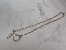 Vintage Sterling Silver Pocket Watch Chain