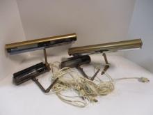 Two Sets of Wall Mount Fluorescent Lights.