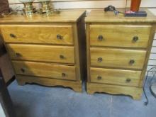 Small Three Drawer Chest and Matching Three Drawer Night Stand.
