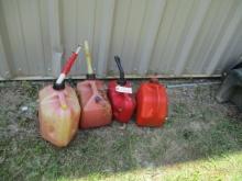 Four Gas Cans.