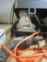Porter Cable Model 340 Hand Sander in Case and Black & Decker 3/8'' Drill.
