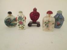 Five Japanese Snuff Bottles