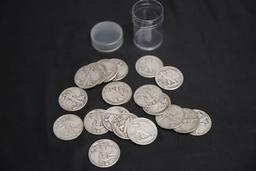 20 WALKING LIBERTY HALF DOLLARS