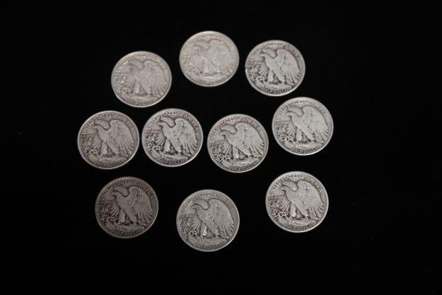 20 WALKING LIBERTY HALF DOLLARS