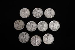 20 WALKING LIBERTY HALF DOLLARS