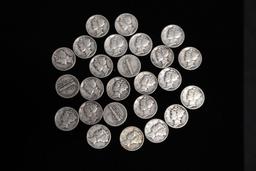 $10 FACE MERCURY 90% SILVER DIMES