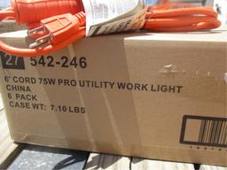Lot Of (6) 75 Watt Pro Utility Work Lights,