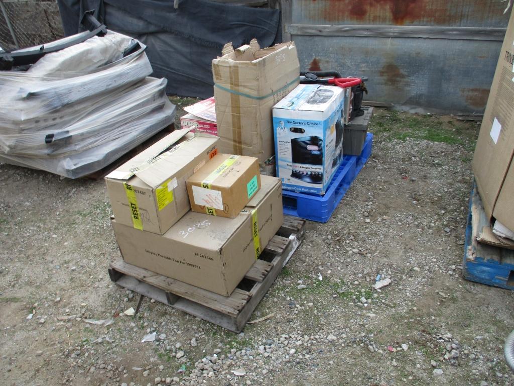 (2) Pallets Of Portable Fan, Light Fixtures,