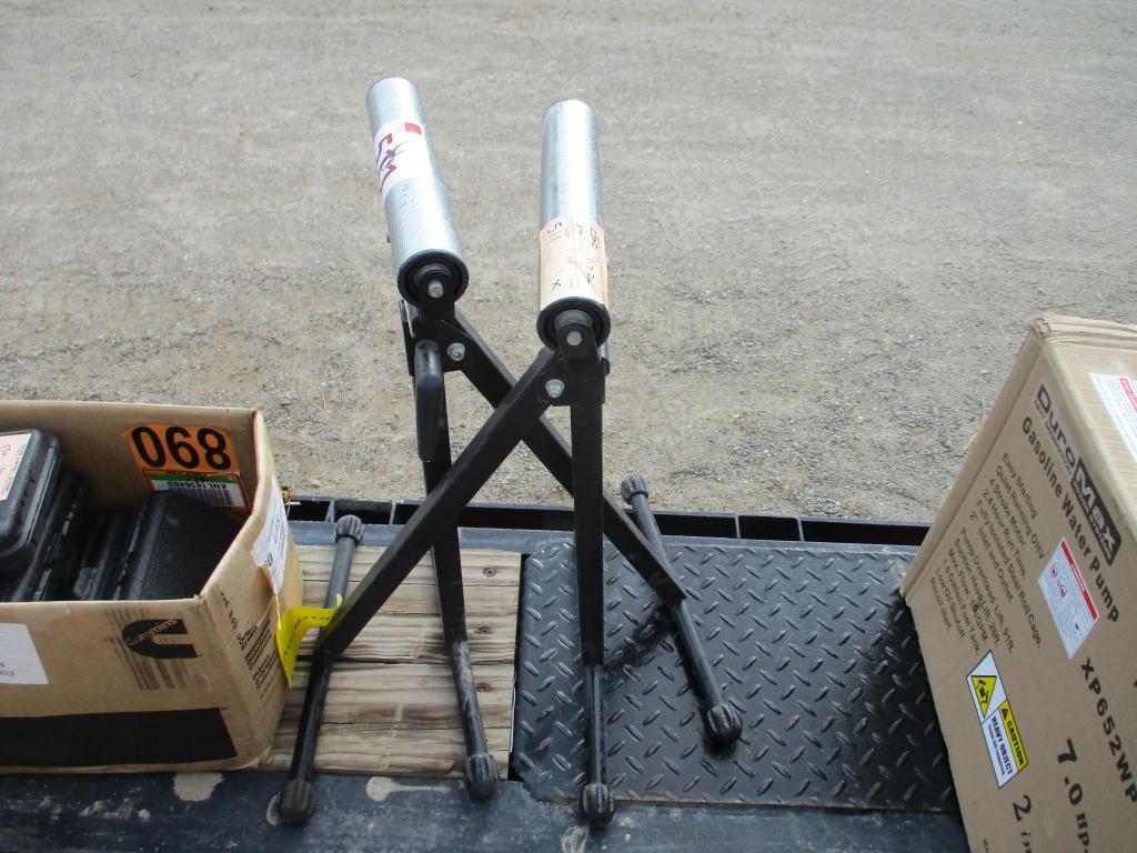 Lot Of (2) Heavy Duty Roller Stands