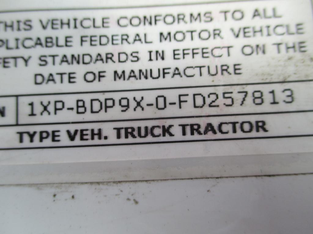 2015 Peterbilt 375 T/A Truck Tractor,
