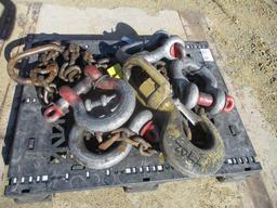 Lot Of Misc D-Ring Shackles, Hook & Chain