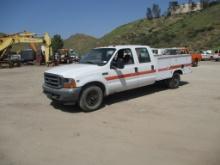 2001 Ford F350 XL Crew-Cab Utility Truck,