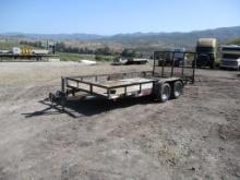 2014 Carson T/A Flatbed Utility Trailer,