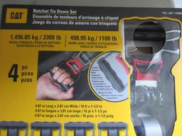 (4) New Unused 16' x 1/2" Cat Ratchet Straps,