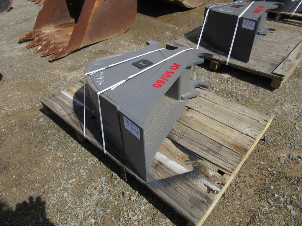 Lot Of 12" Q/C Clean Out Mini-Excavator Bucket,