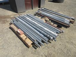 (2) Pallets Of Misc Size Steel Fence Poles