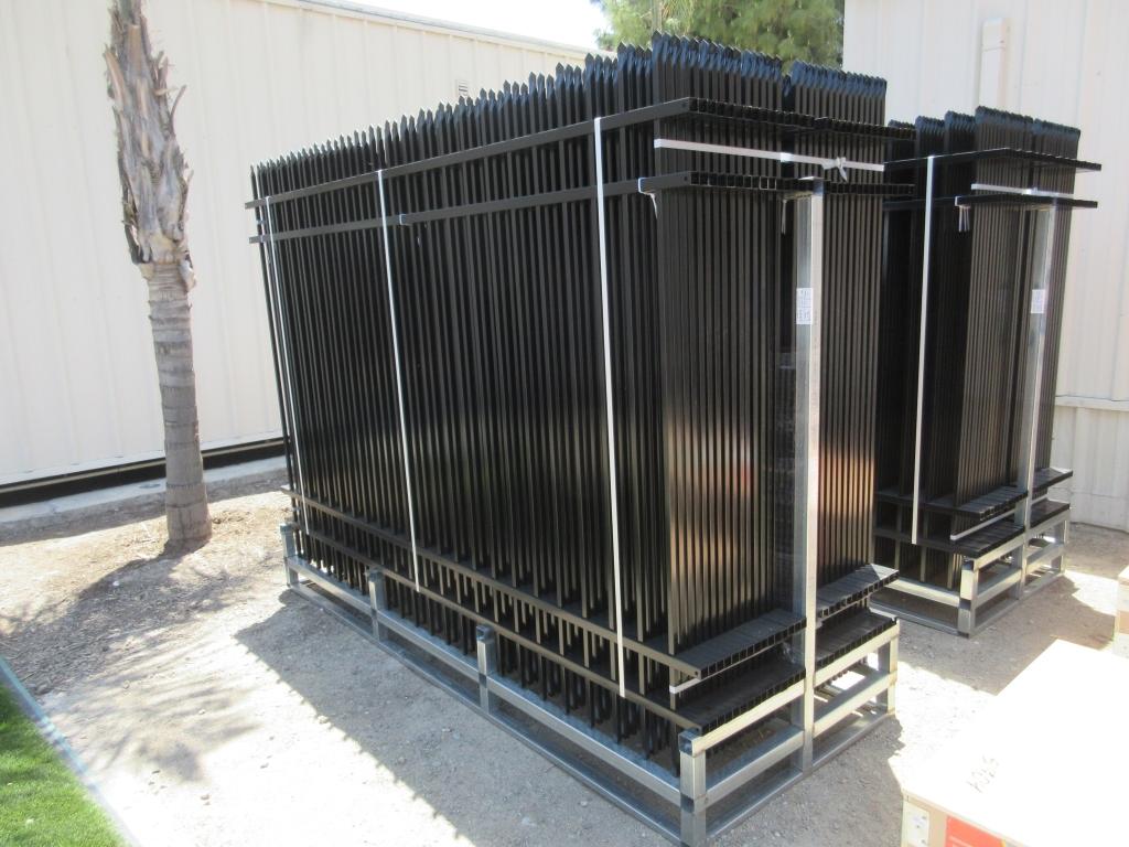 New Unused 10' x 7' Wrought Iron Site Fencing,