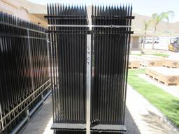 New Unused 10' x 7' Wrought Iron Site Fencing,