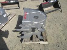 Lot Of 12" Q/C Clean Out Mini-Excavator Bucket,