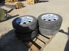 Lot Of (4) 17" 5-Lug Wheels W/Tires,
