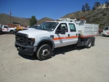 2008 Ford F450 SD XL Crew-Cab Debris Dump Truck,