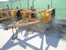 1992 Hogg & Davis P-120 S/A Cable Reel Trailer,