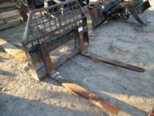 Lot Of Skid Steer Fork Attachment,