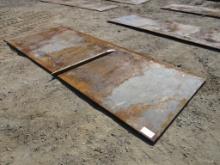 Lot Of 4' x 10' x 1/2" Steel Trench Plate
