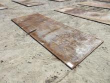 Lot Of 4' x 10' x 1/2" Steel Trench Plate