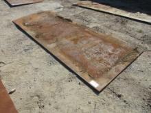 Lot Of 4' x 10' x 1/2" Steel Trench Plate