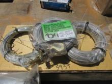 New Unused 1/4"x98' Wire Rope W/Thimbles Rigging,