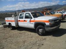 2005 Chevrolet 3500 Crew-Cab Utility Truck,