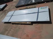 New Unused 35" x 8' Metal Roof Panels,