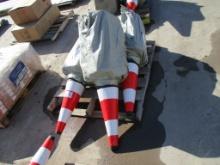 New Unused 15"x27" Fluorescent Safety Cones,