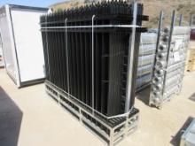 New Unused 6' x 8' Steel Site Fence Sections,