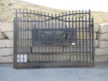 New Unused 7' x 20' Bi-Parting Driveway Gate