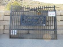 New Unused 7' x 20' Bi-Parting Driveway Gate