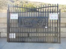 New Unused 7' x 20' Bi-Parting Driveway Gate