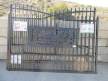 New Unused 7' x 20' Bi-Parting Driveway Gate