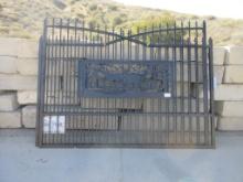 New Unused 7' x 20' Bi-Parting Driveway Gate