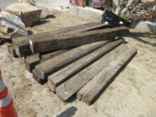Lot of (14) Assorted Rail Road Ties
