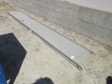 Lot Of 163" x 25.5" Aluminum Pull-Out Truck Ramp