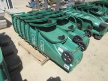 (12) 35-Gallon Plastic Rolling Trash Cans W/Lids