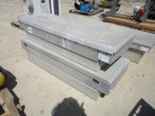 Lot Of (2) Metal Truck Bed Tool Boxes