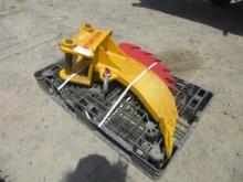 Lot Of 28" Mini-Excavator Tooth Ripper Attachment,