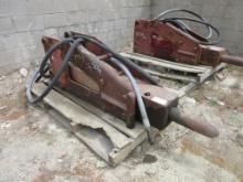 Lot Of Hydraulic Backhoe Breaker Attachment