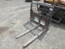 Bobcat Skid Steer Fork Attachment,
