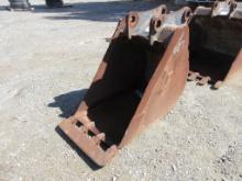 Lot Of Cat 24" Backhoe Tooth Bucket W/Smooth Edge