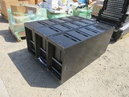 Lot Of Metal 5-Drawer File Cabinets,